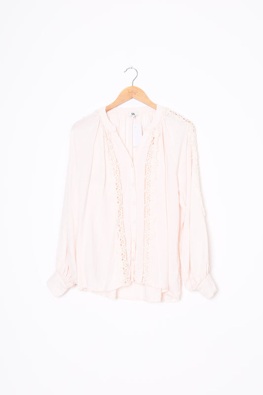 Sills Womens Pink Top Size 10