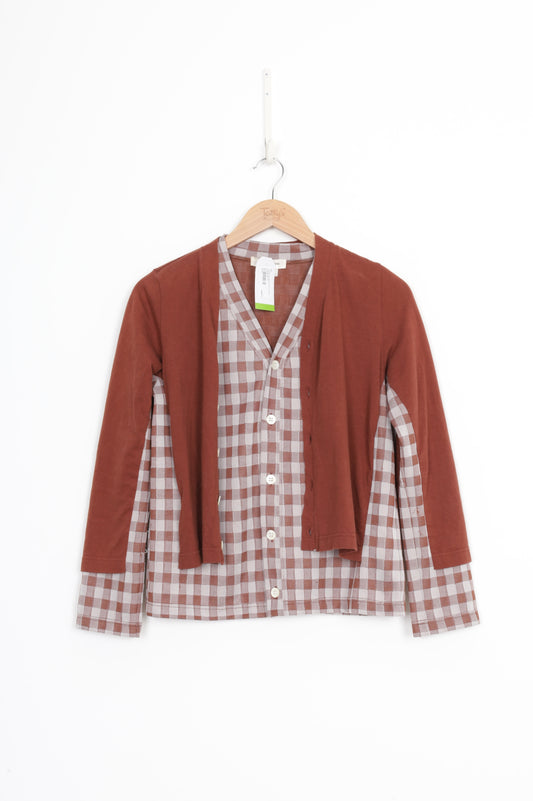 Comme Des Garcons Womens Brown Cardigan Size M