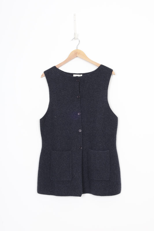 Dissh Womens Blue Vest Size XXL