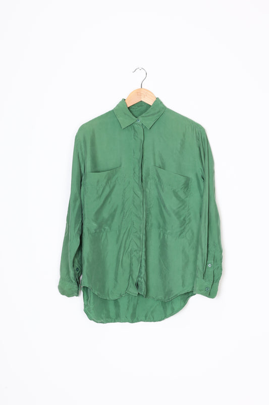 Pol Womens Green Shirt Size 8