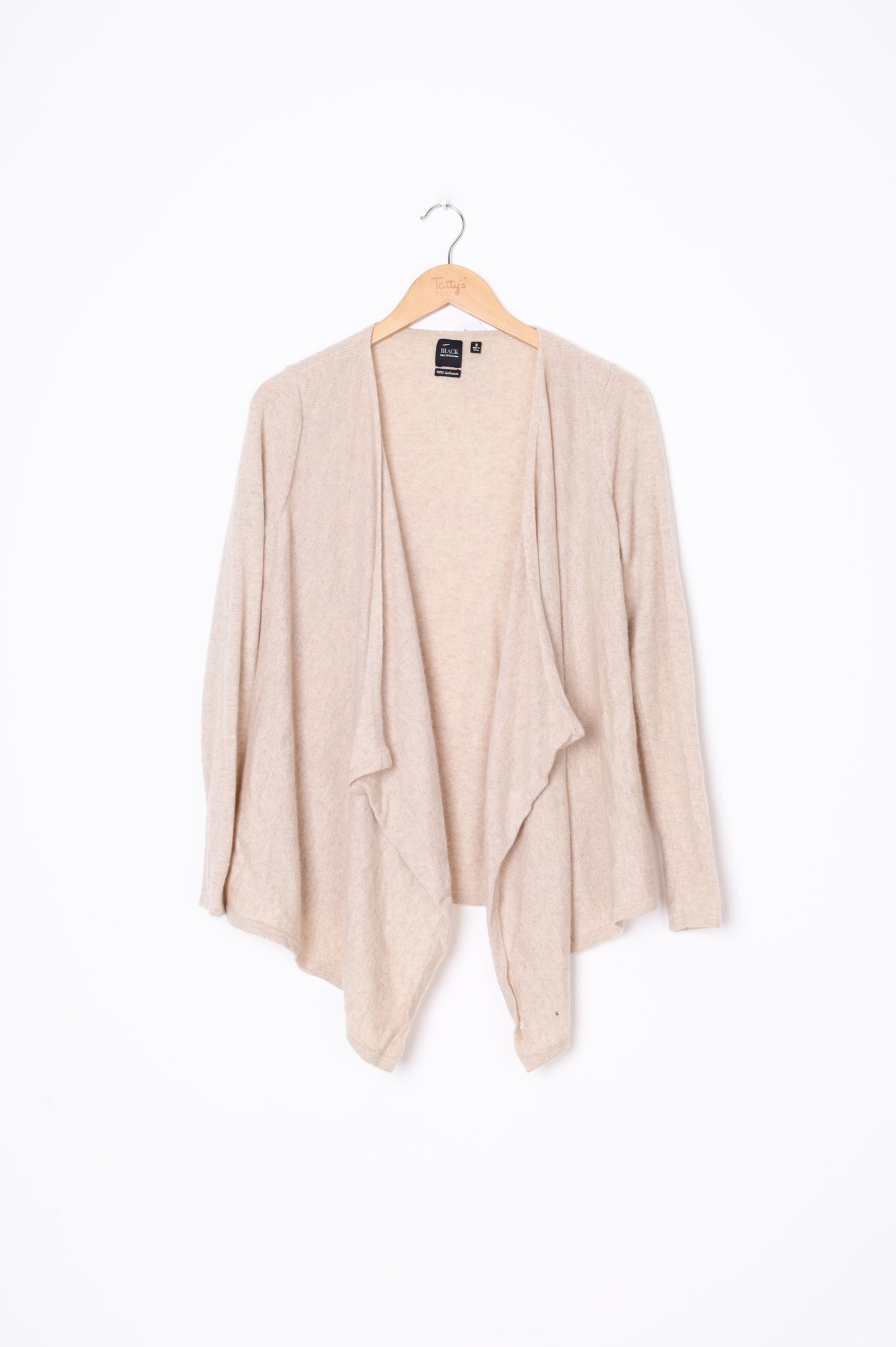 Black Saks fifth Avenue Womens Beige Cardigan Size S