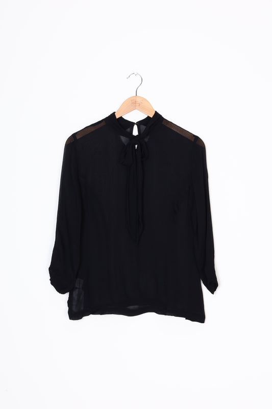 Zambesi Womens Black Top Size 14