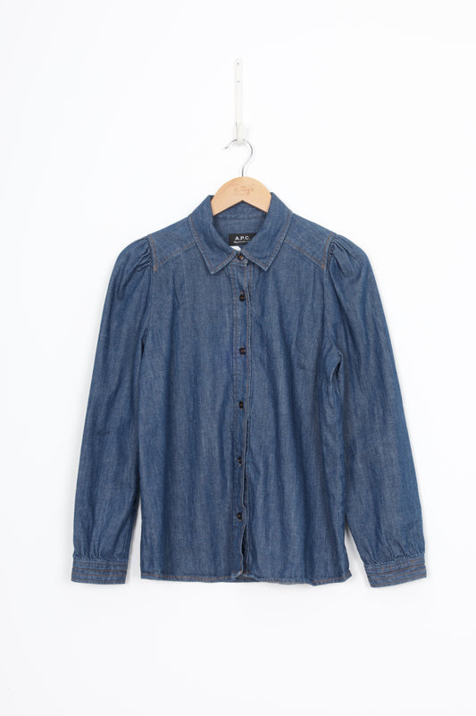 APC Womens Blue Shirt Size EU 40