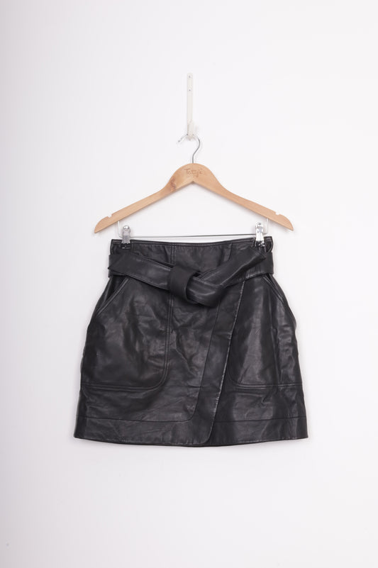 Sezane Paris Womens Black Mini Skirt Size 38