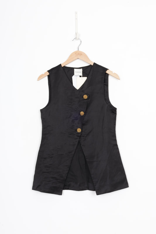 Posse Womens Black Waistcoat Size XS