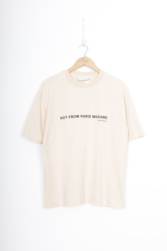 Drole De monsieur Mens Beige T-shirt Size M