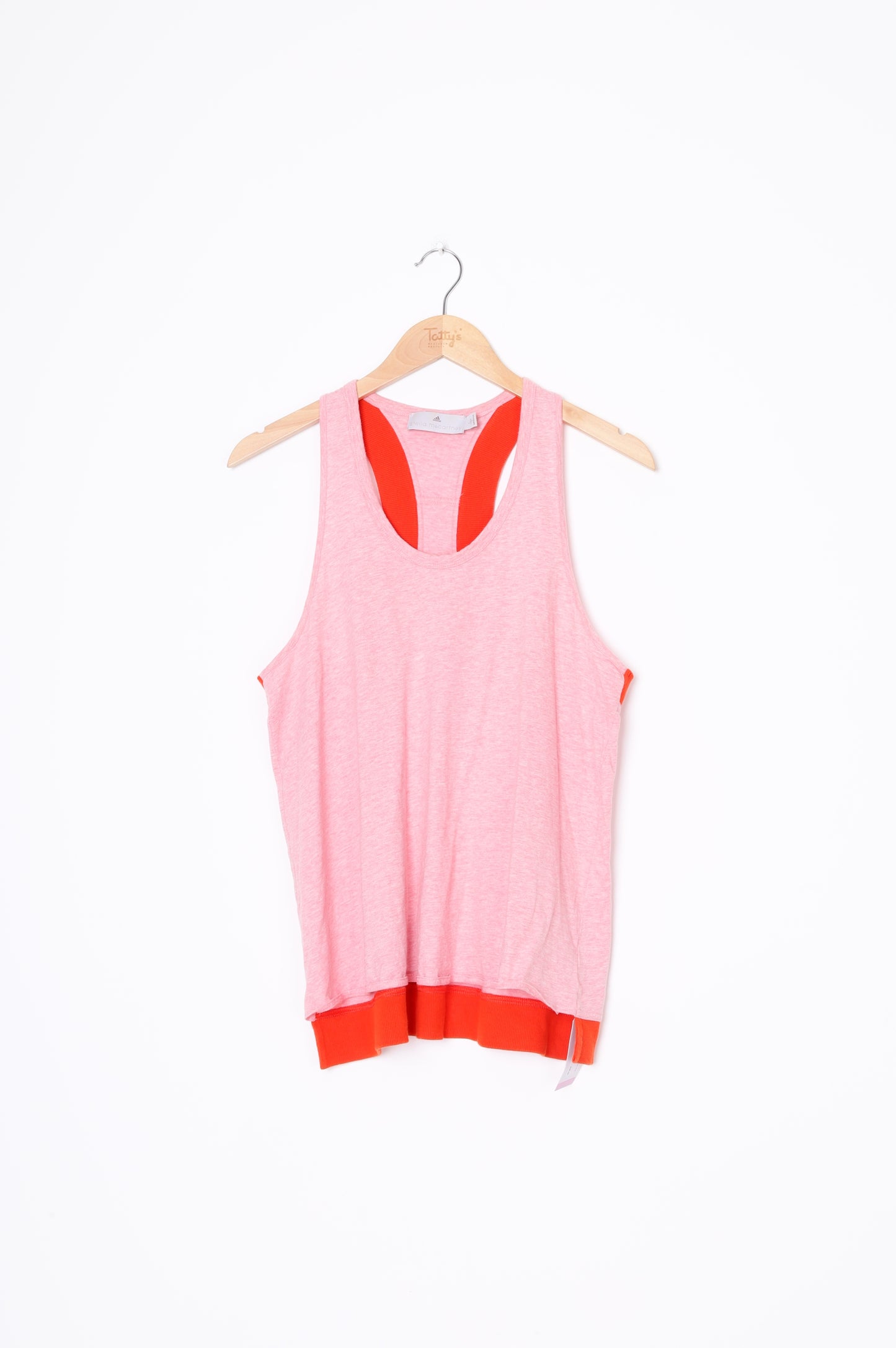 Adidas Stella McCartney Womens Pink Top Size L