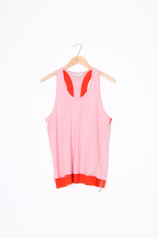 Adidas Stella McCartney Womens Pink Top Size L