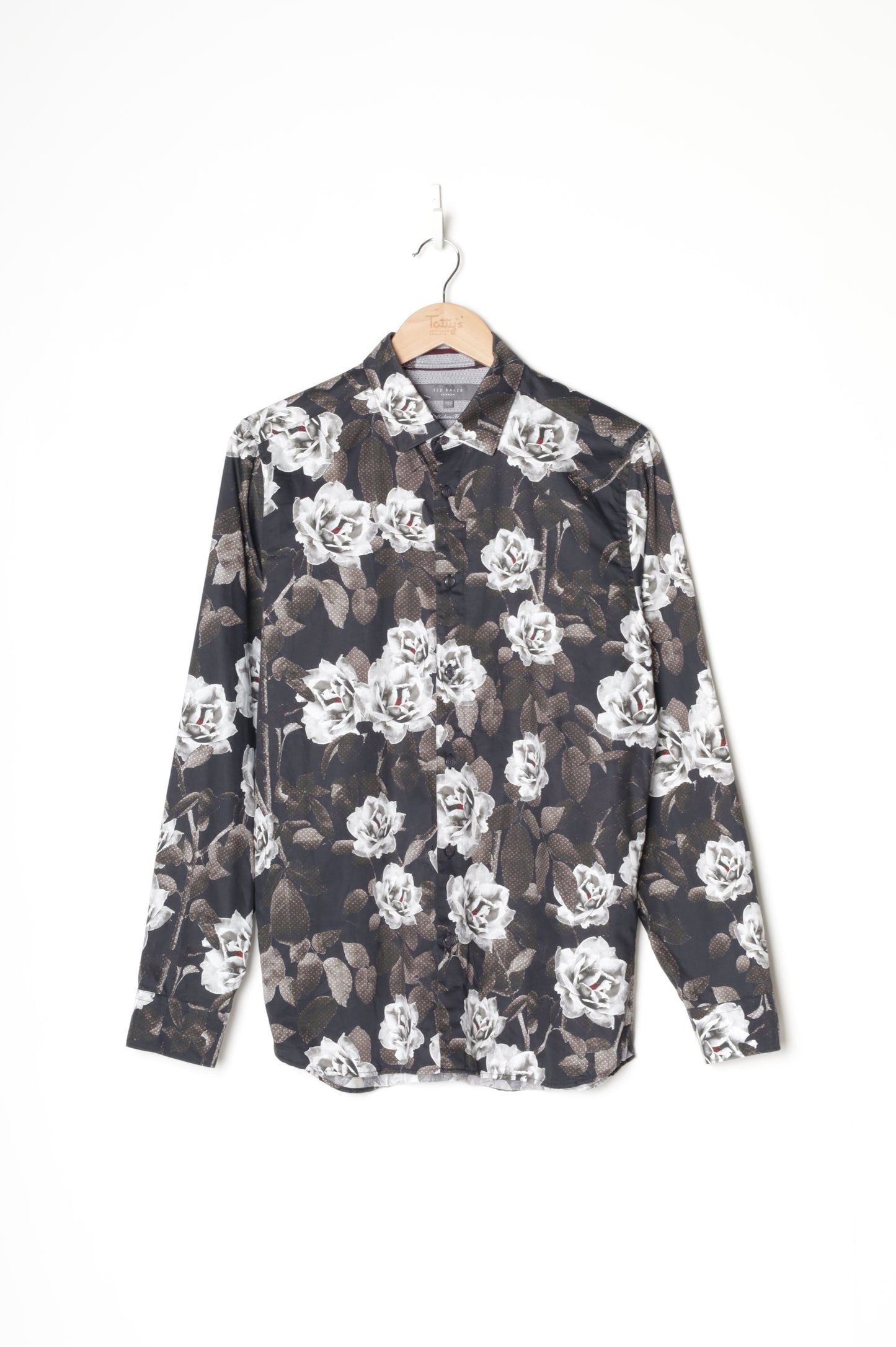 Ted Baker Mens Black Shirt Size UK 15.5