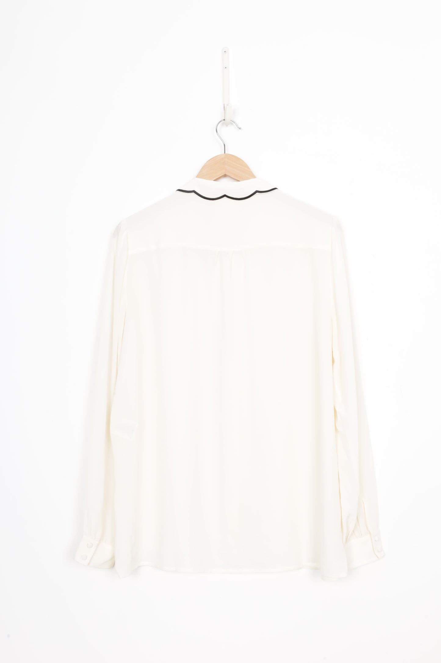 Sezane Womens White Shirt Size 44
