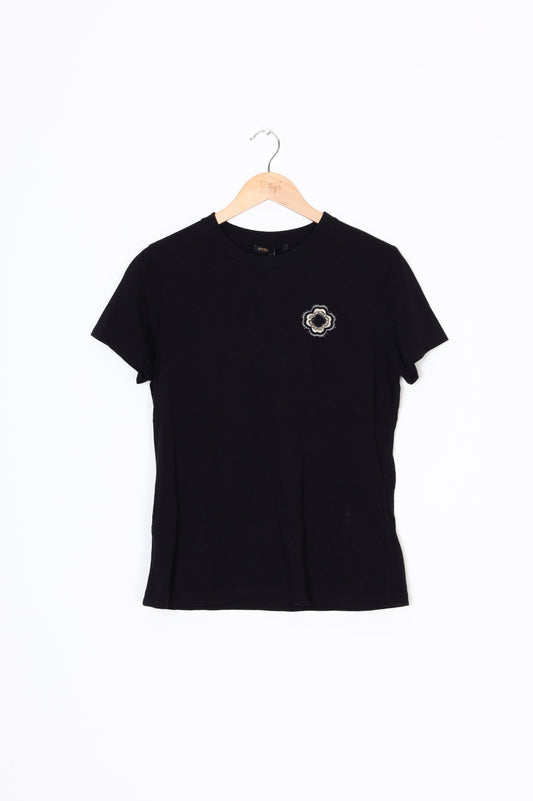 Maje Womens Black T-shirt Size 3
