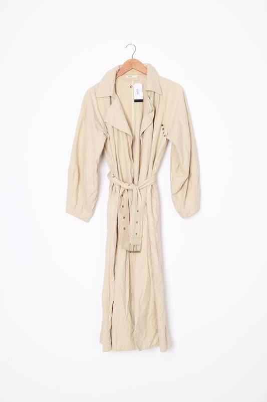 Marle Womens Beige Coat Size 8
