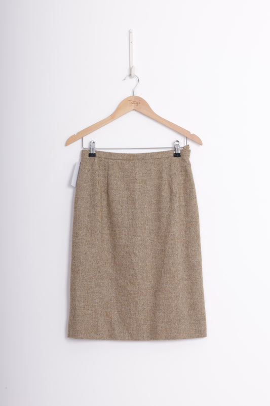 Valentino Boutique Womens Beige Skirt Size S