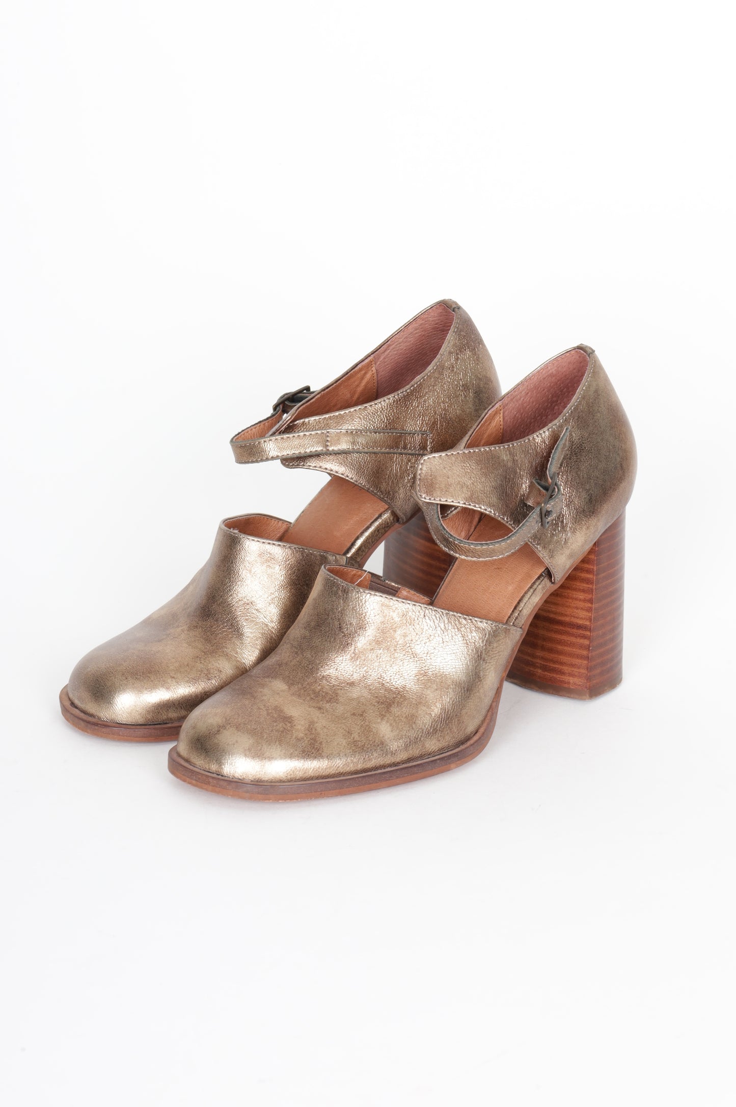 Missfit Womens Gold Heels Size EU 39