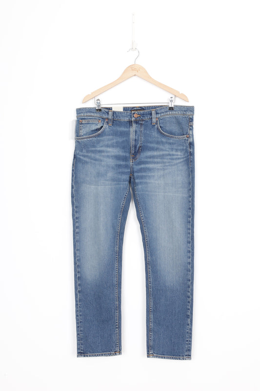 Nudie Jeans Mens Blue Jeans Size W 36