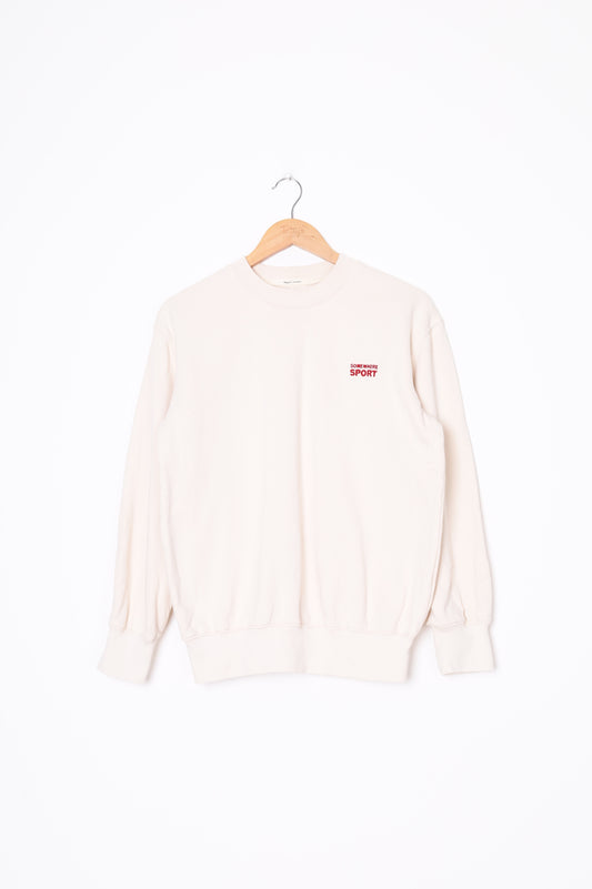 Maggie Marilyn Womens Cream Sweatshirt Size S