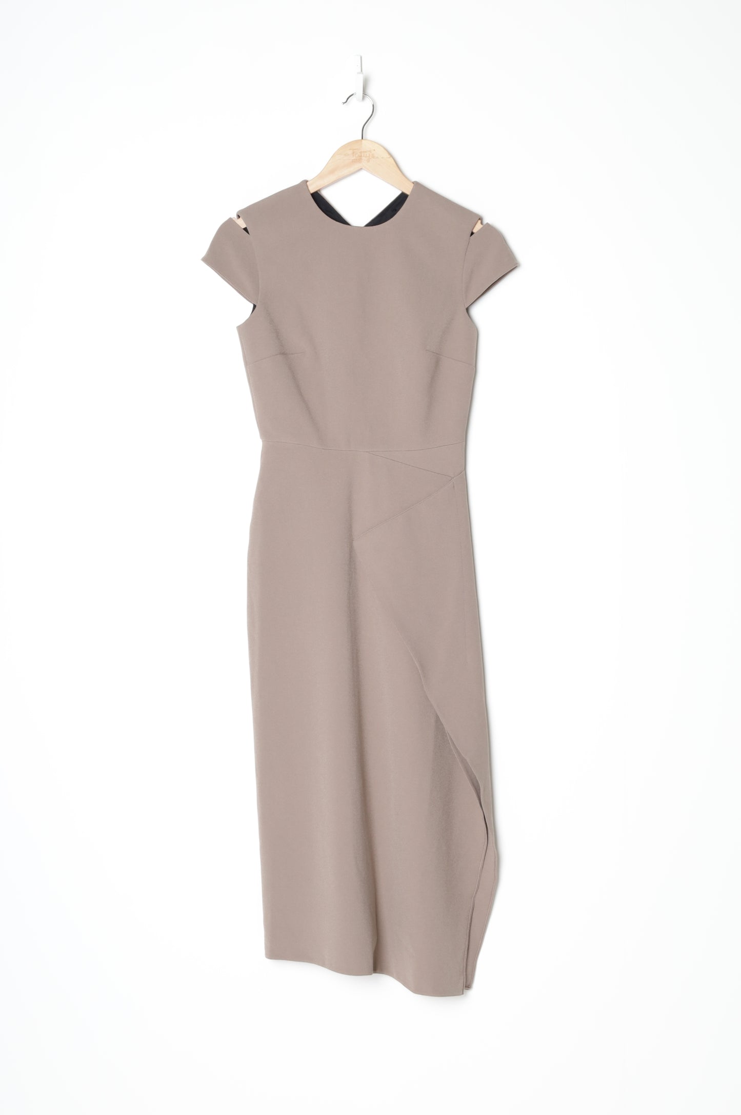 Essential edit by Roland Mouret Womens Beige Dress Size EU 34