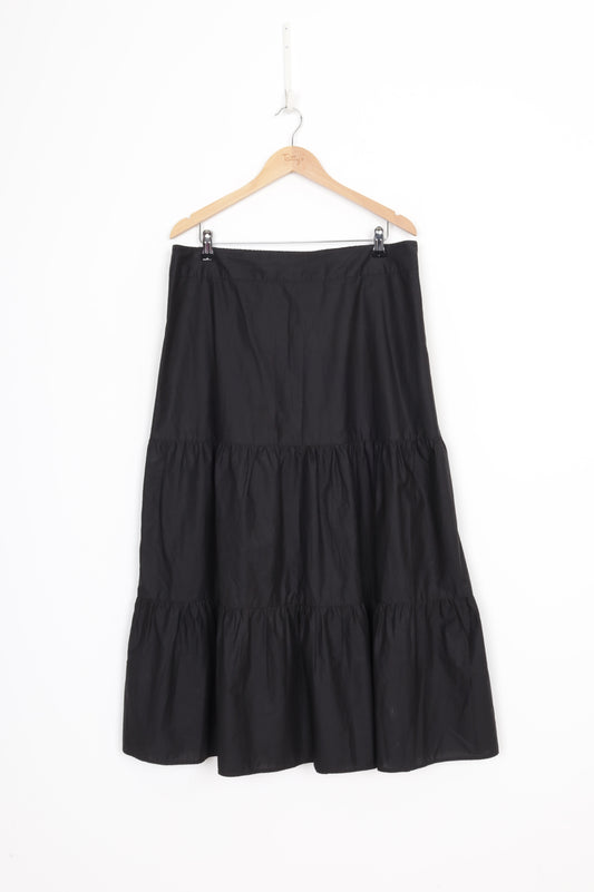 Sills Womens Black Skirt Size 14