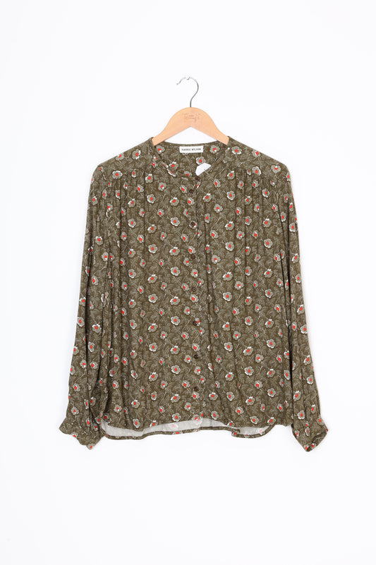 Harris Wilson Womens Green Top Size 2