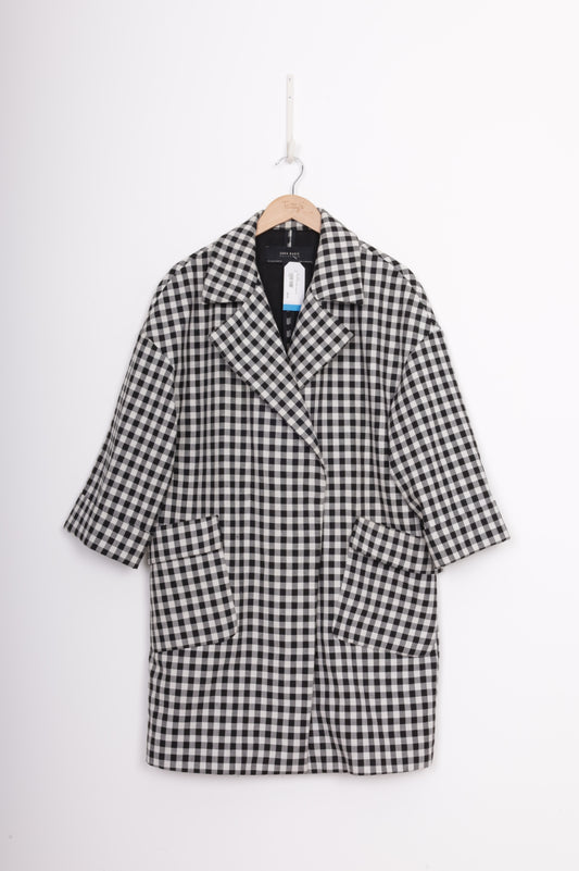 Zara Womens Black Coat Size M
