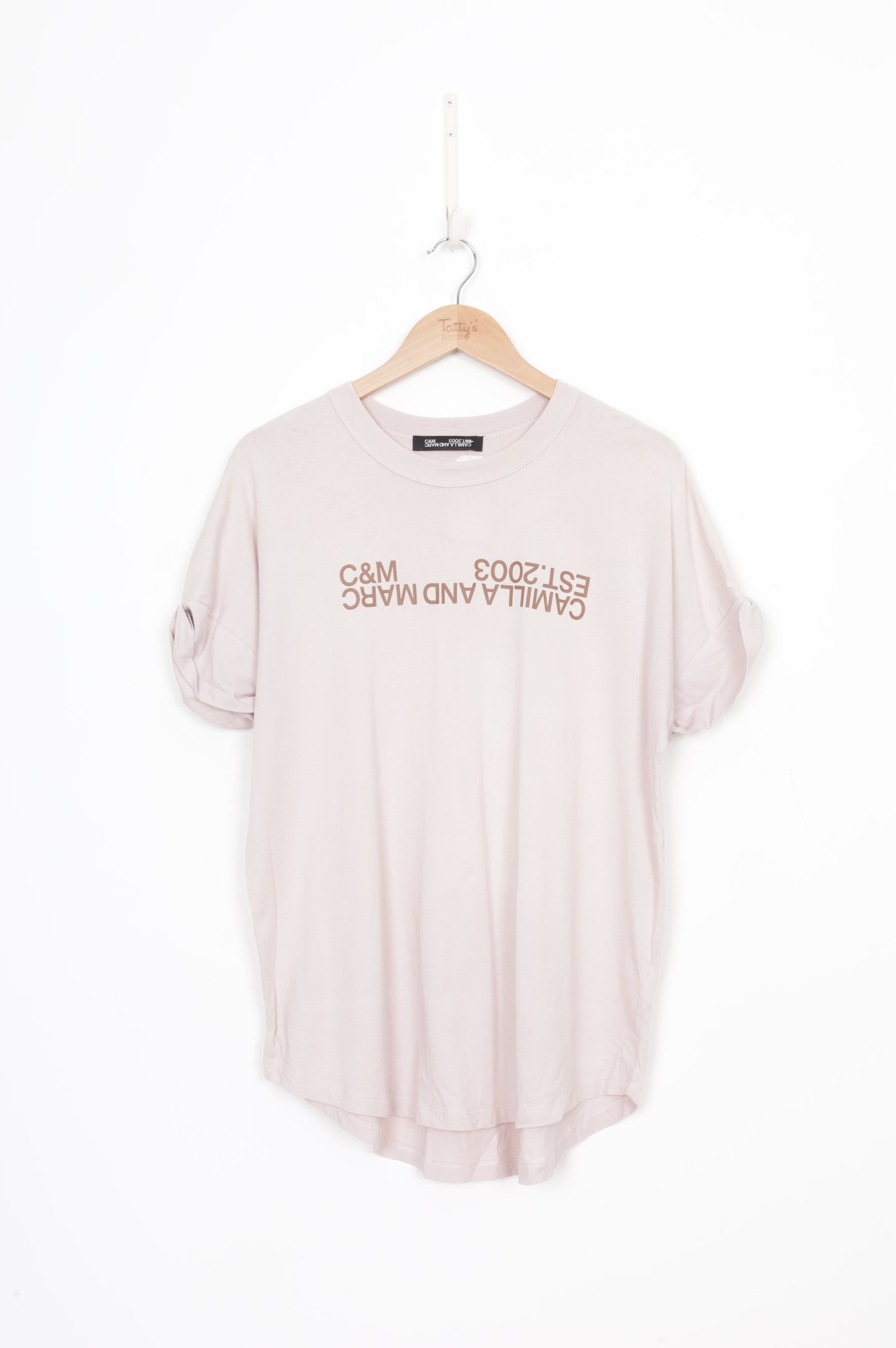 Camilla and marc Womens Beige T-shirt Size 10