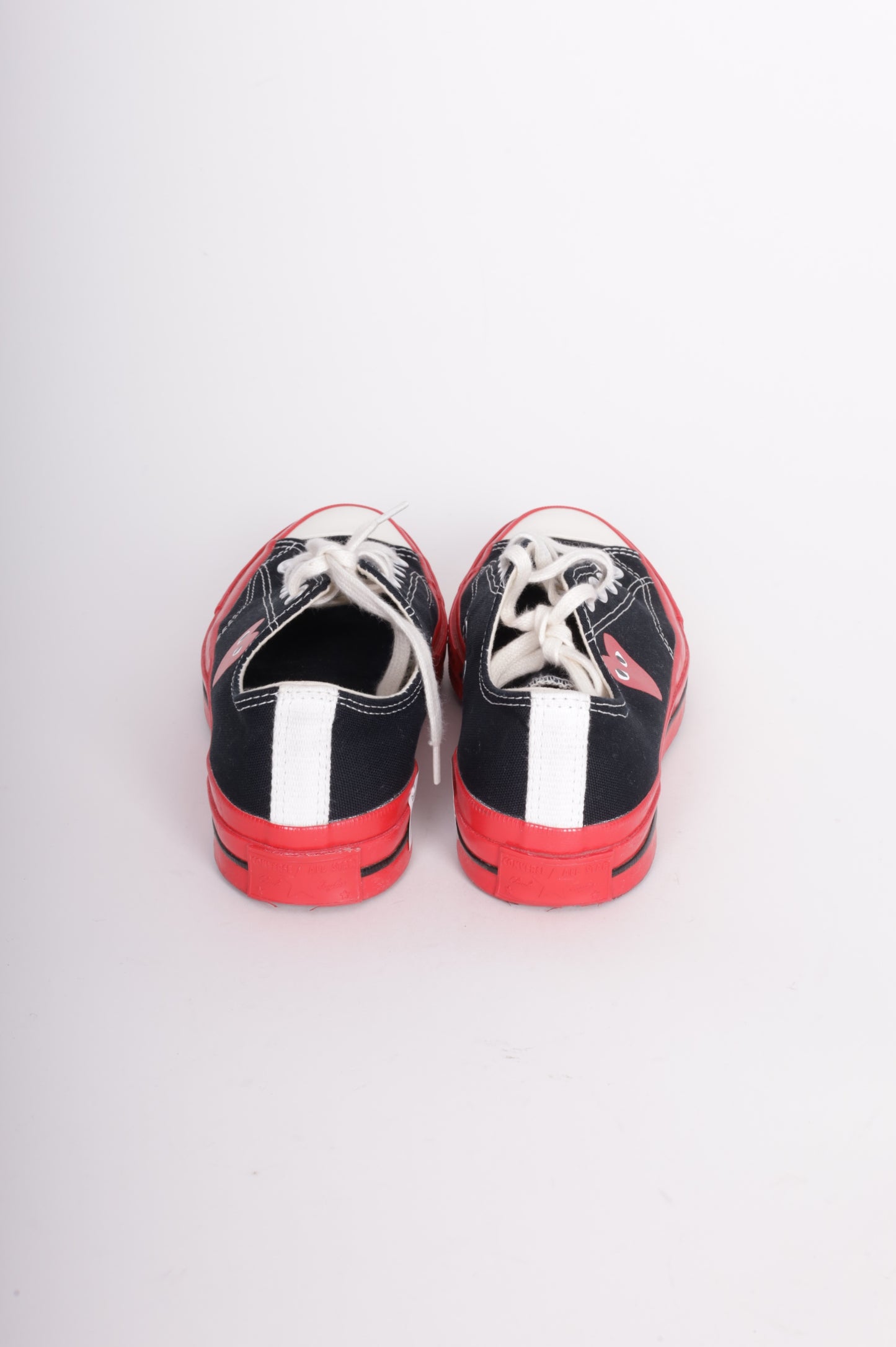 Comme des Garcon Play x Converse Womens Black Sneakers Size EU 39