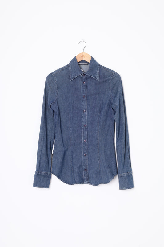 Workshop Womens Blue Shirt Size M