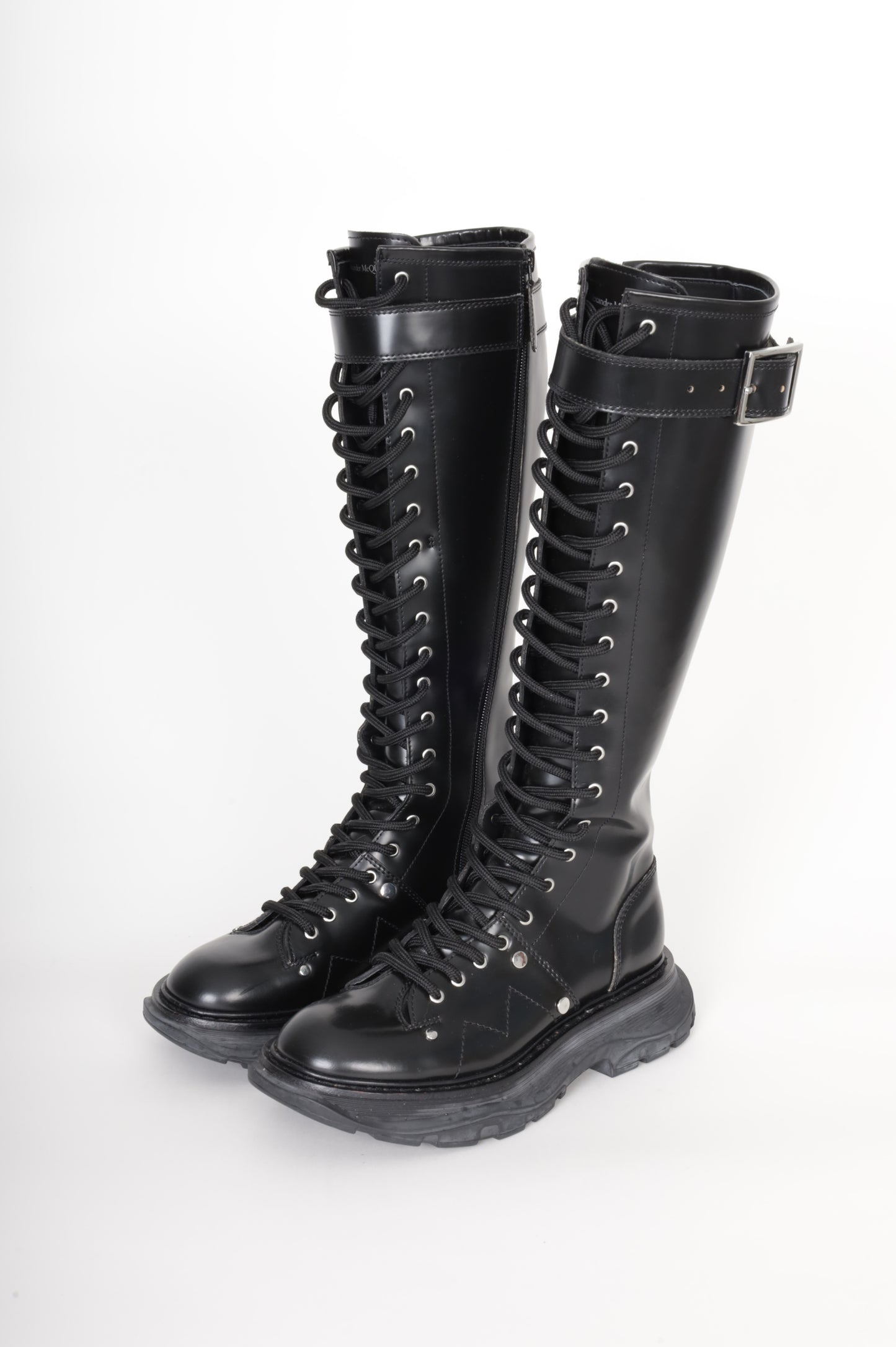 Alexander McQueen Womens Black Boots  Size EU 37