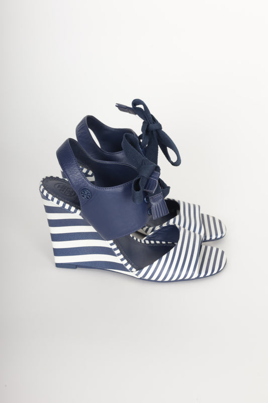 tory burch Womens Blue Heels Size 7.5