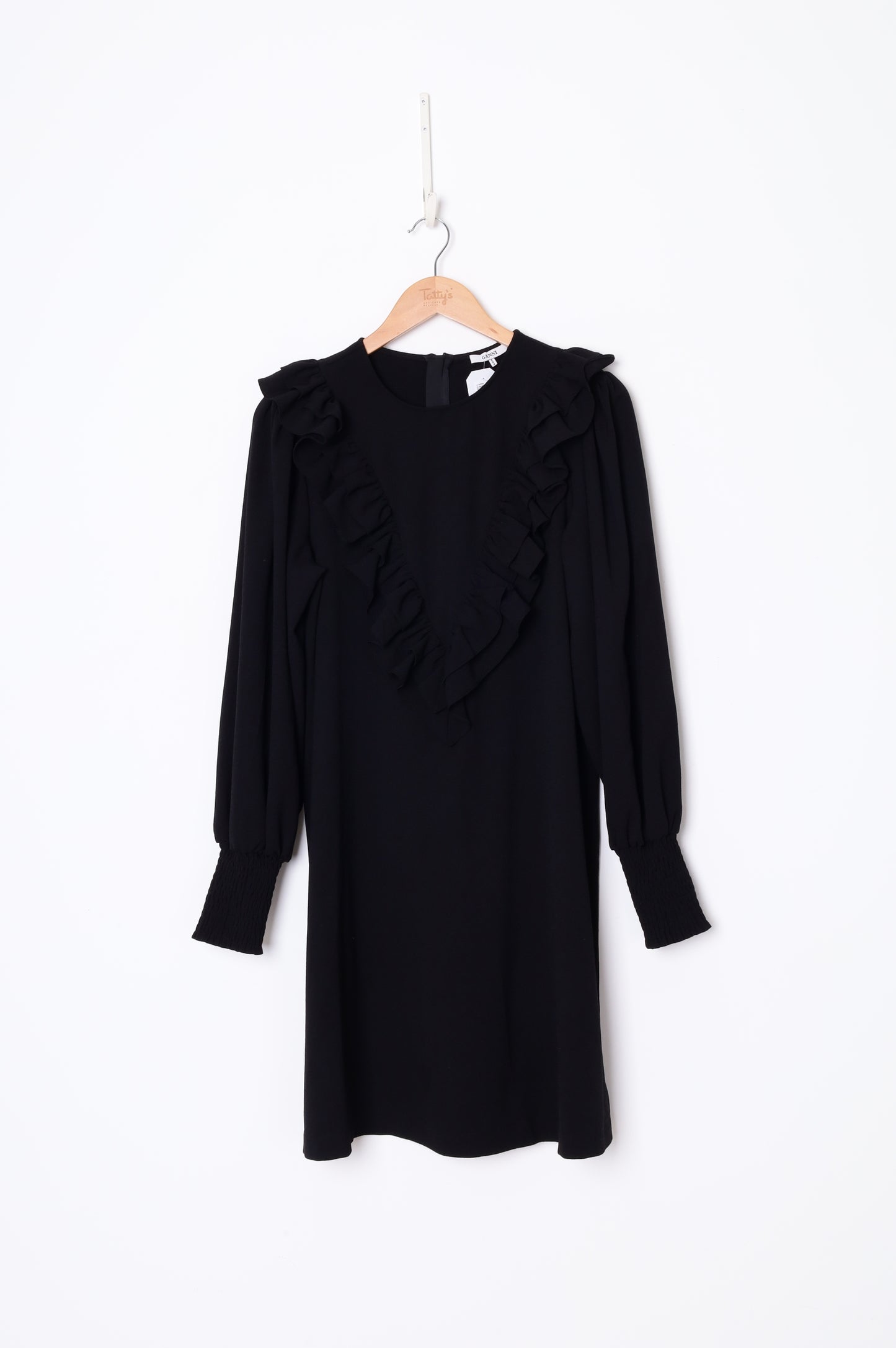 Ganni Womens Black Dress Size 42