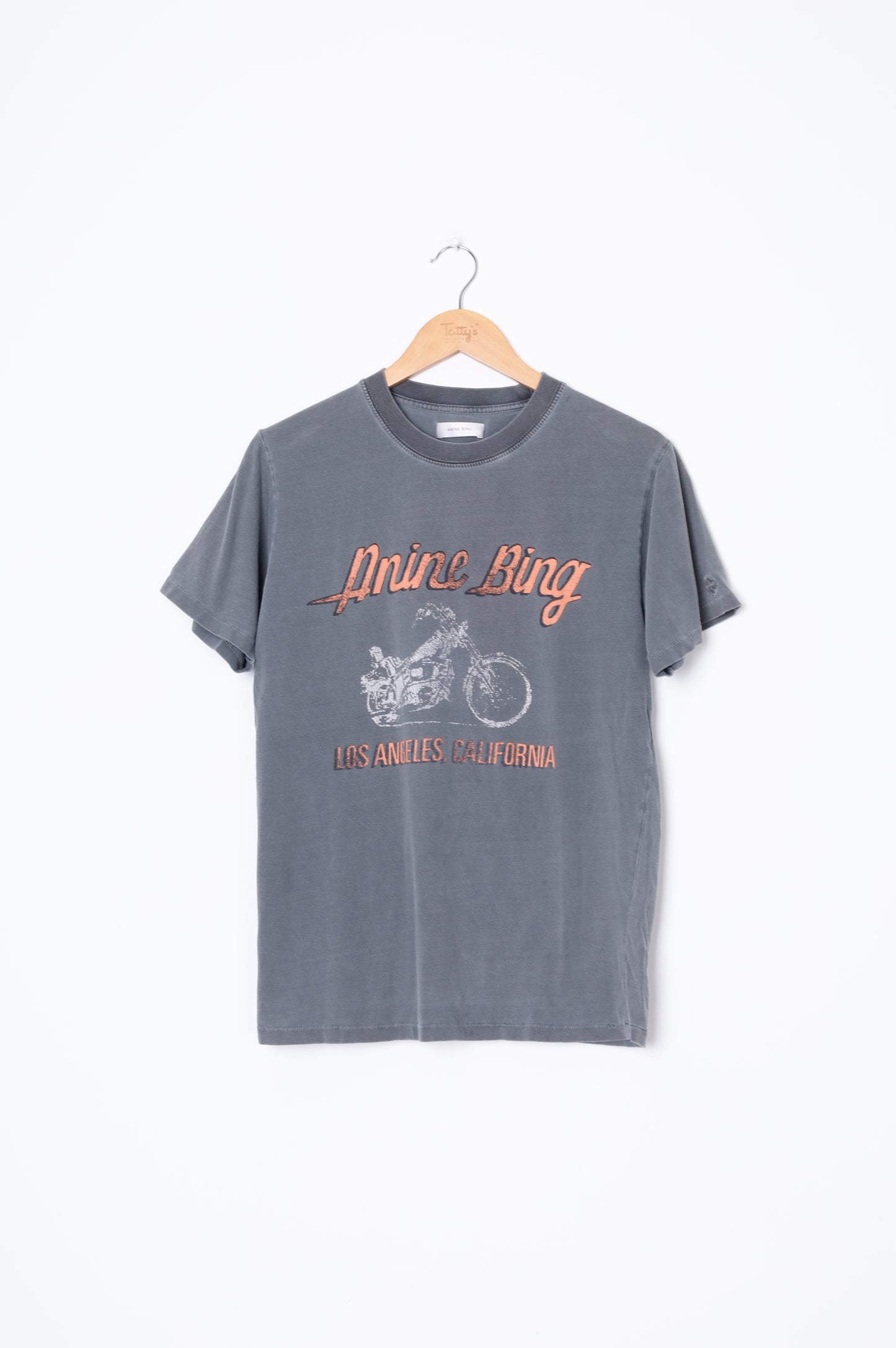 Anine Bing Womens Grey T-shirt Size S