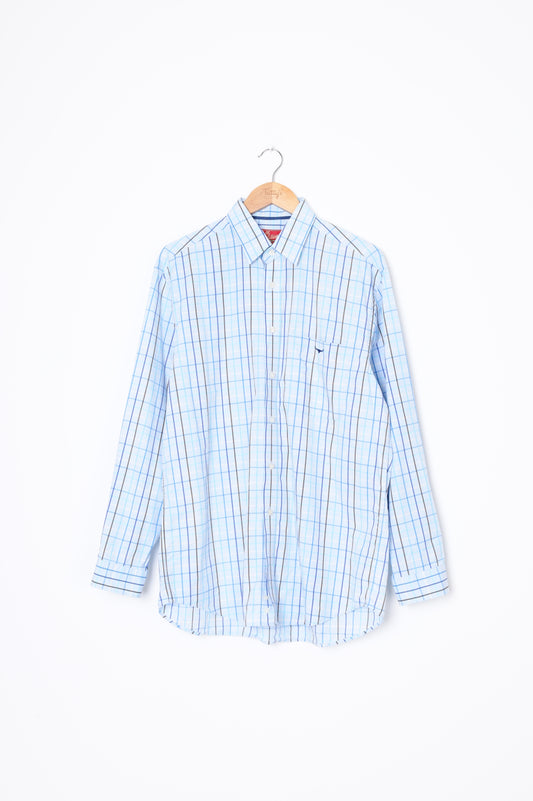 RM Williams Mens Blue Shirt Size M