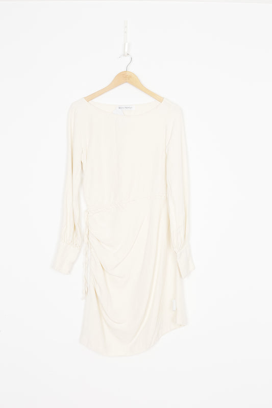 Wynn Hamlyn Womens Cream Dress Size 10