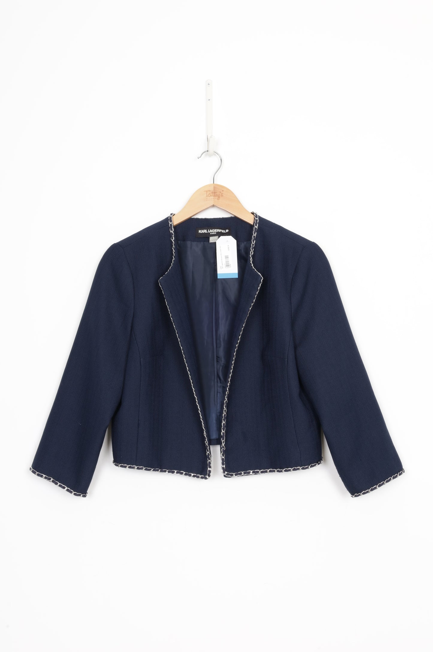 Karl Lagerfeld Womens Blue Jacket Size M