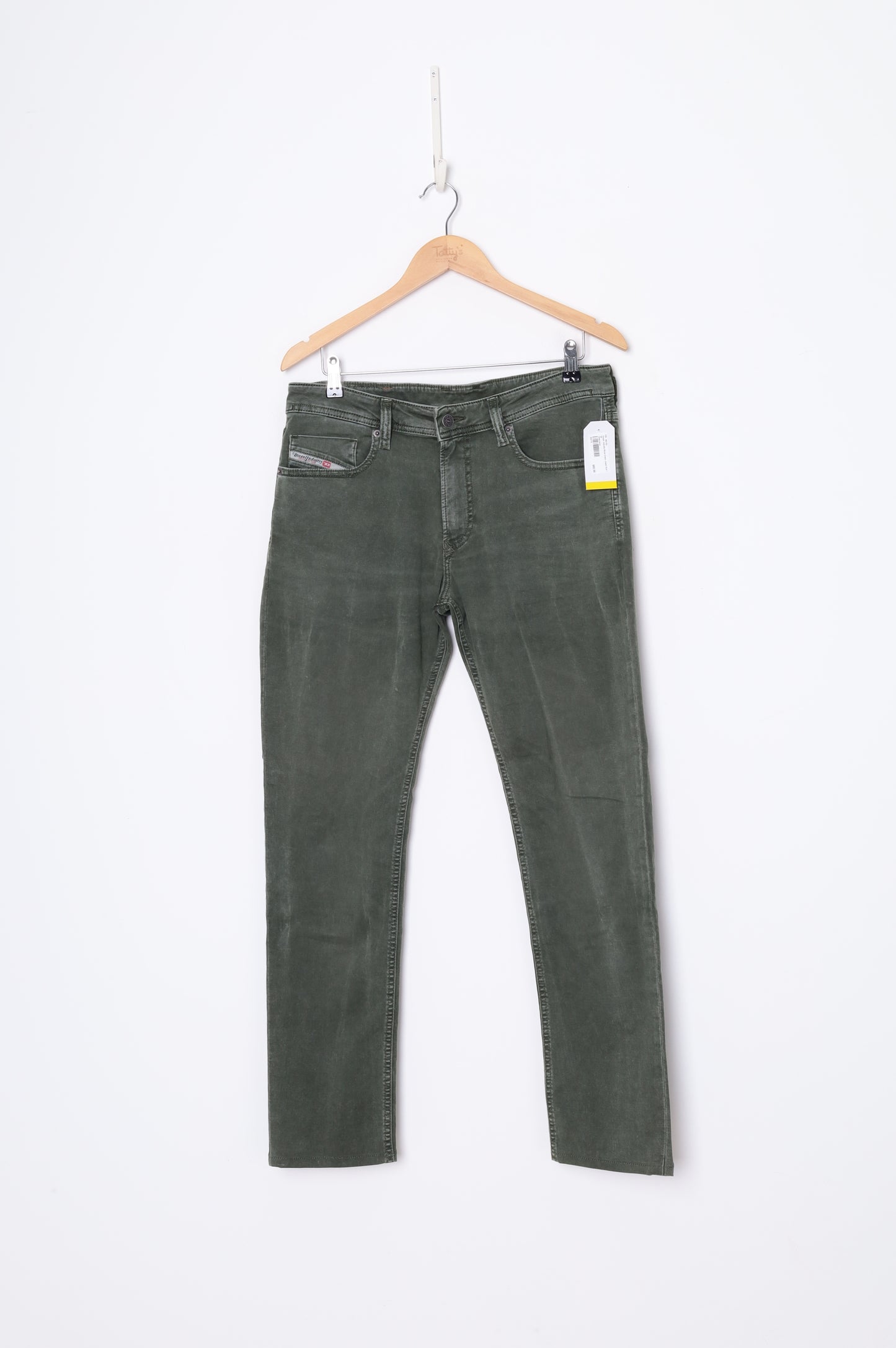Diesel Industry Mens Green Jeans Size W 33