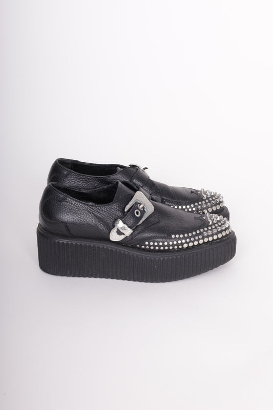 Alexander McQueen Womens Black Shoes Size EU 38