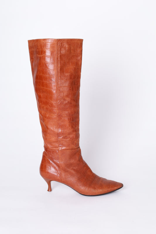 Rebe Womens Brown Boots  Size EU 41