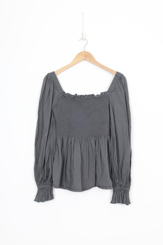 Karen Walker Womens Grey Top Size 10