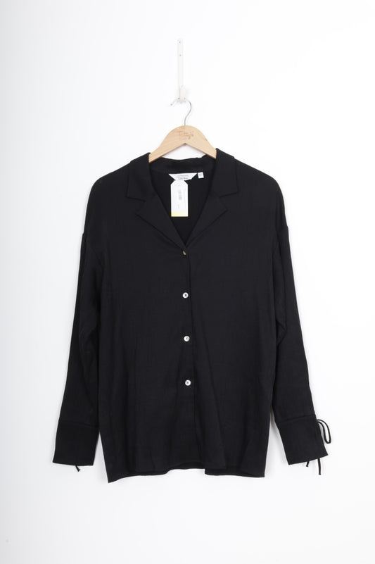 & Other Stories Womens Black Shirt Size 38