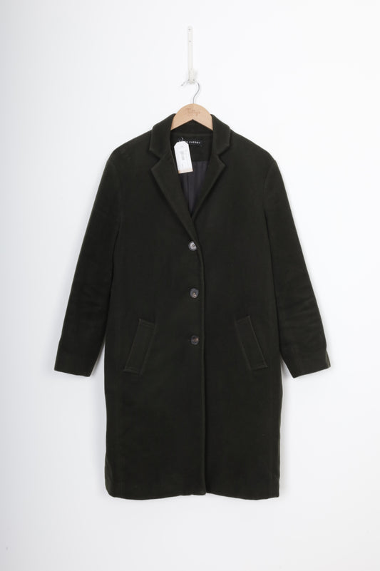 Helen Cherry Womens Green Coat Size S