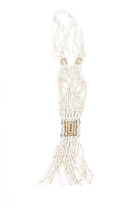 No Label Womens White Necklace Size O/S