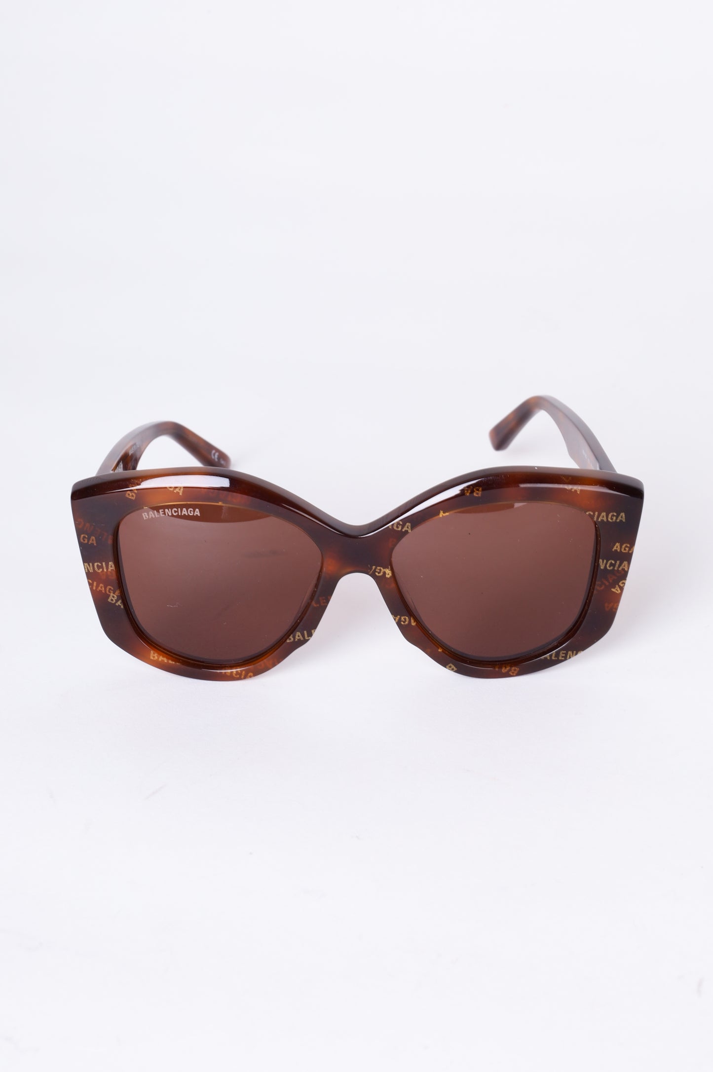 Balenciaga Womens Brown Sunglasses Size O/S