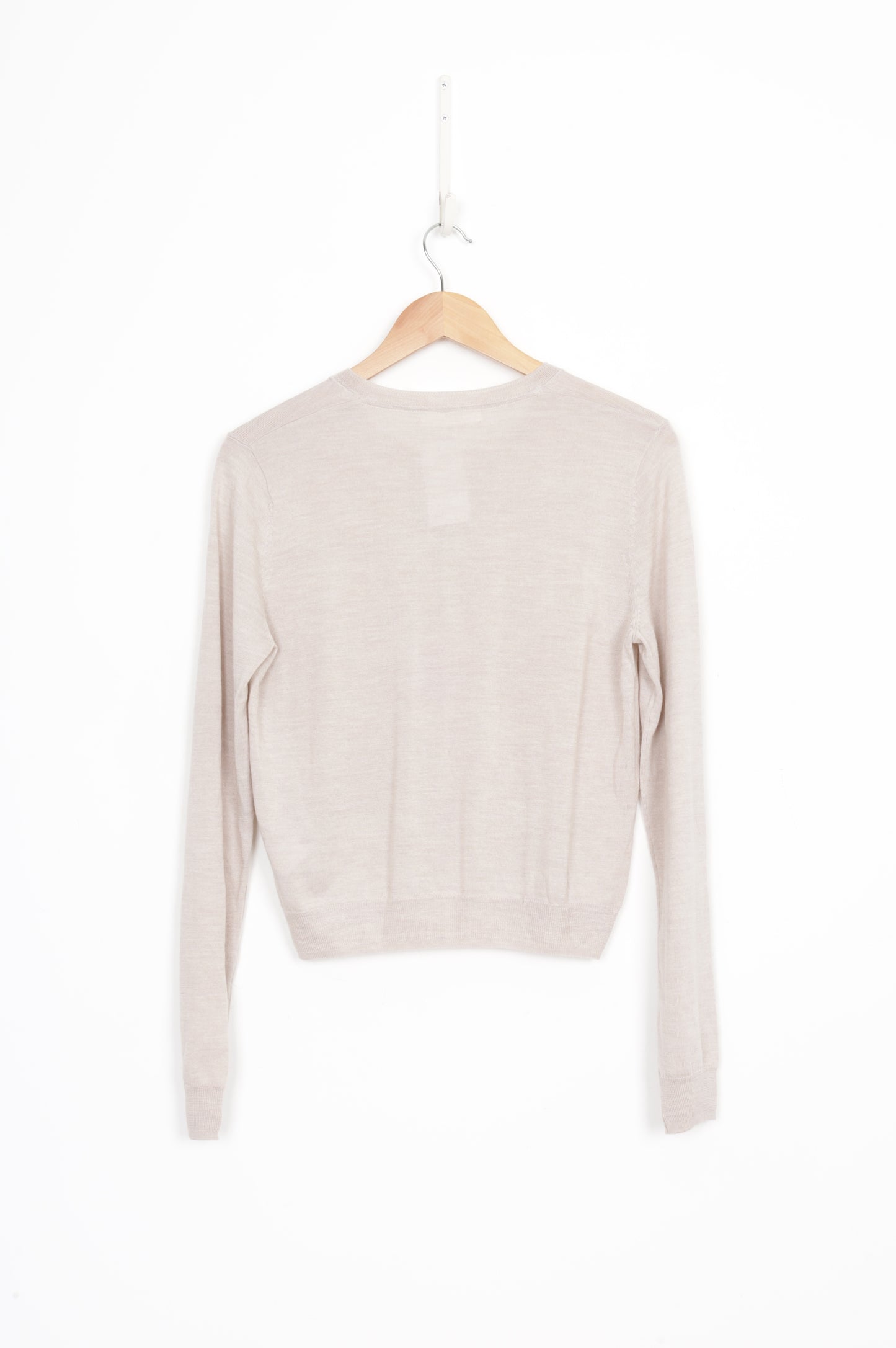 Max Womens Cream Cardigan Size S