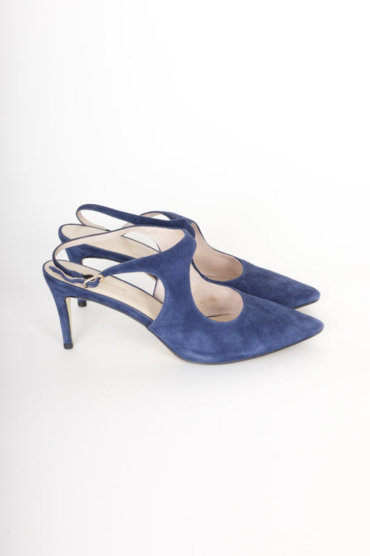 Nicole Rebstock Womens Blue Heels Size EU 39