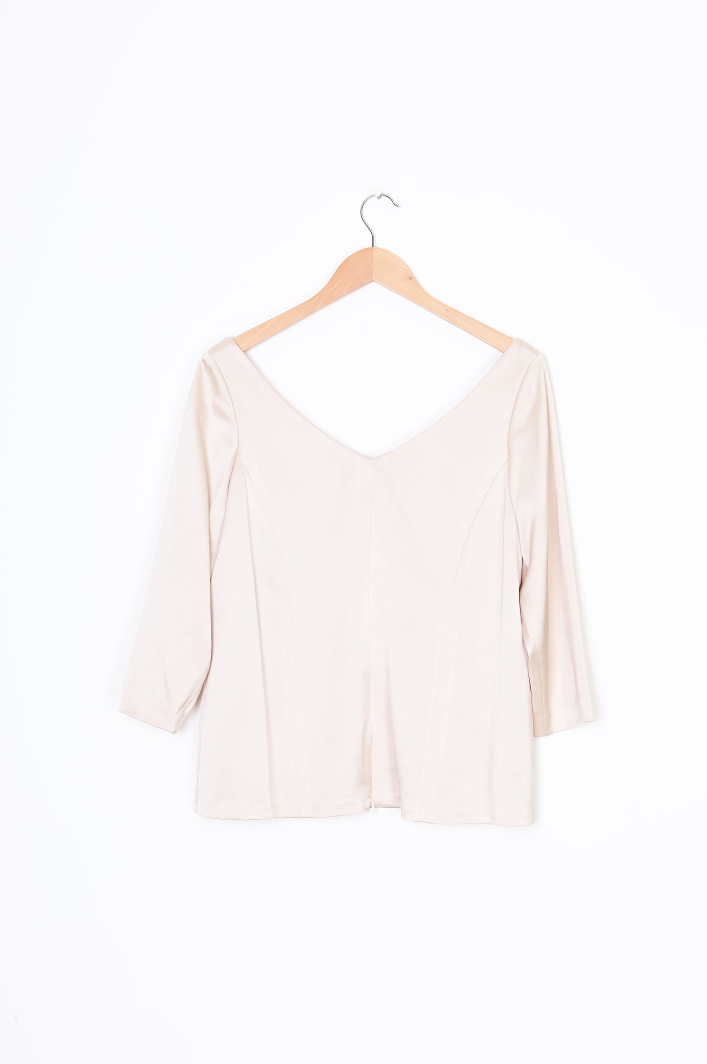 Adrienne Winkelmann Womens Beige Top Size M