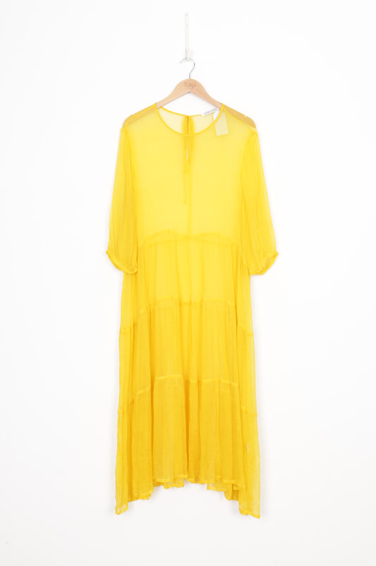 Carlson Womens Yellow Dress Size 2