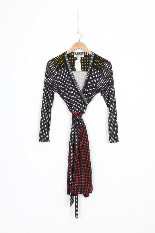 Diane von Furstenberg Womens Black Dress Size 10