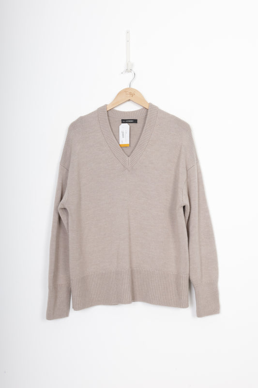 A. Emery Womens Grey Jumper Size S