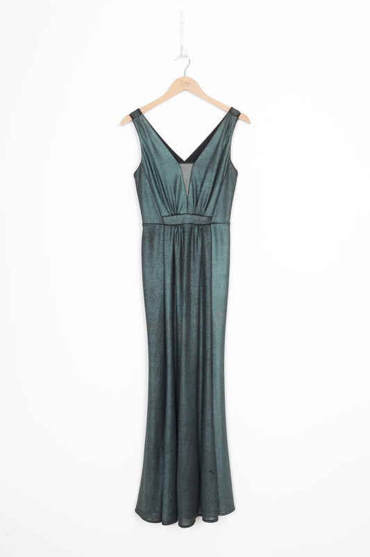 Marchesa Notte Womens Green Dress Size S