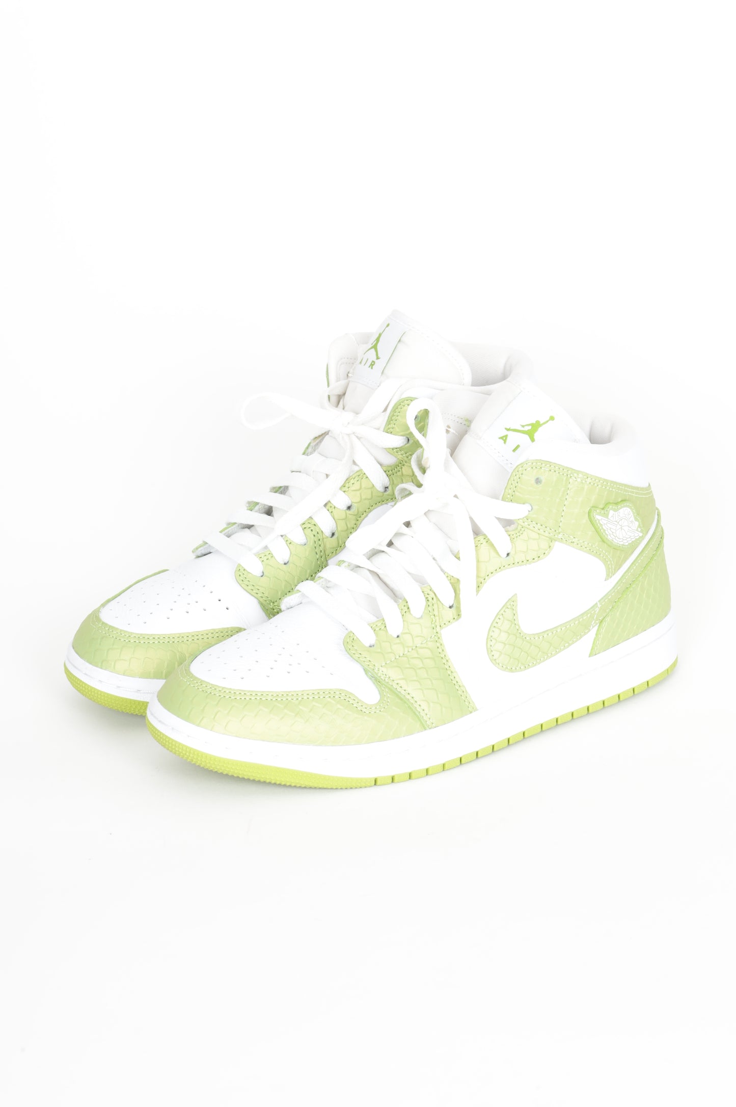 Air Jordan 1 Mid Mens Green Sneakers Size EU 42